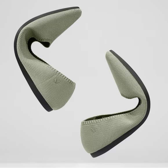 Vivaia Aria 2.0 Mint Gray Pointed Toe Ballet Flat Comfort Shoes Size 37.5 - Picture 3 of 16